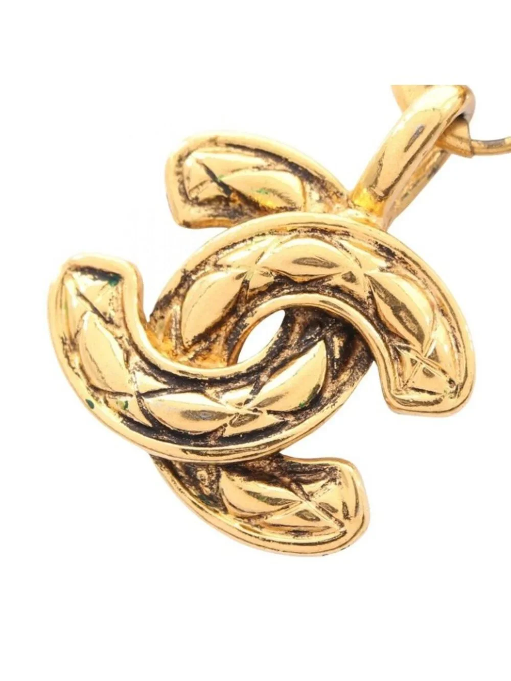 Chanel Necklace CC Logo Vintage - Picture 1 of 9